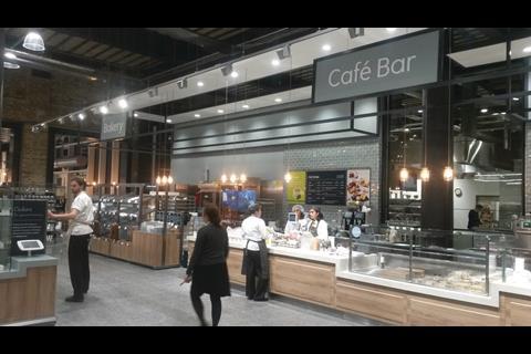 The store features a cafe